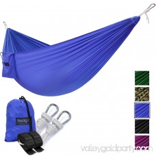 Yes4All Single Lightweight Camping Hammock with Strap & Carry Bag (Orange/Grey) 566638042